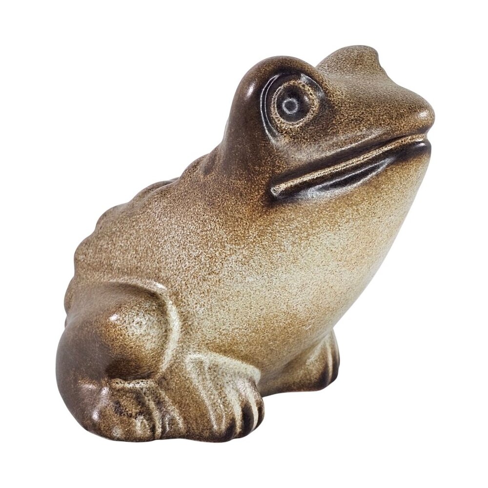 Vintage Howard Pierce Ceramic Frog Toad Figurine Signed Pottery